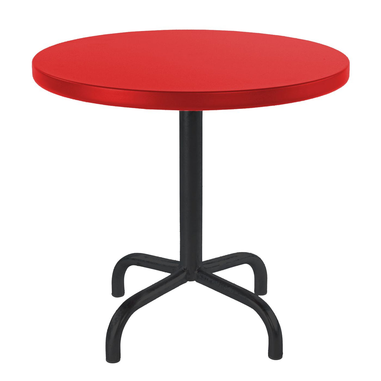 Schaffner Säntis Table d'appoint rabattable ronde Ø54cm Noir 91 Rouge 30