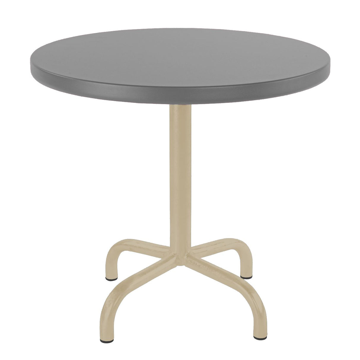Schaffner Säntis Table d'appoint rabattable ronde Ø54cm Sable Pastel 15 Gris Argent 78