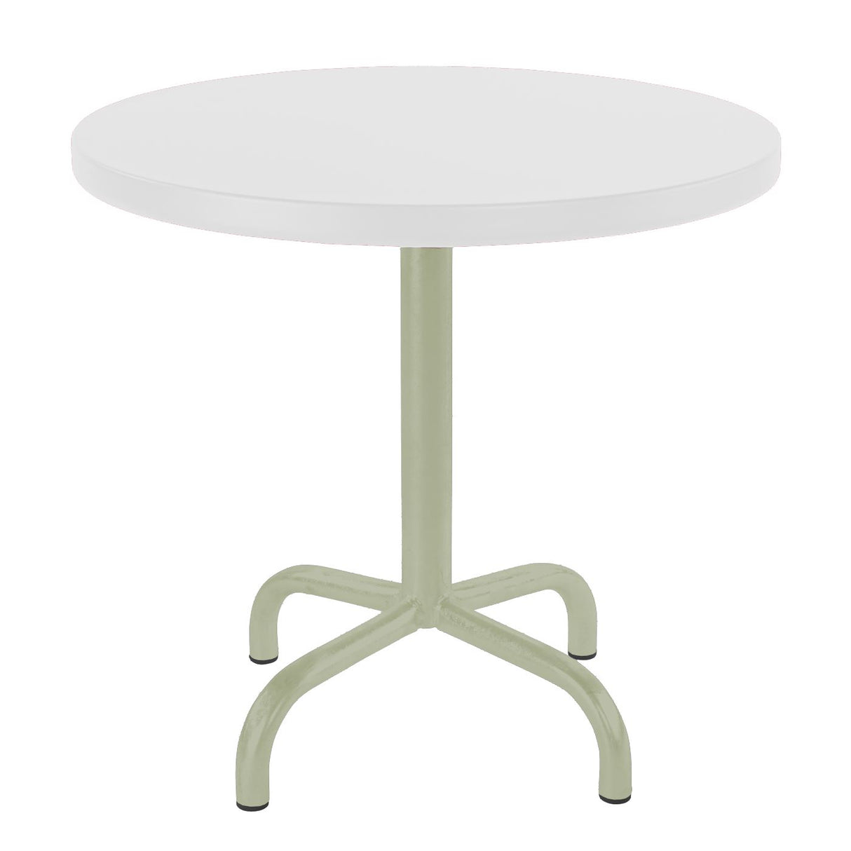 Schaffner Säntis Table d'appoint rabattable ronde Ø54cm Vert Pastel 64 Blanc 90