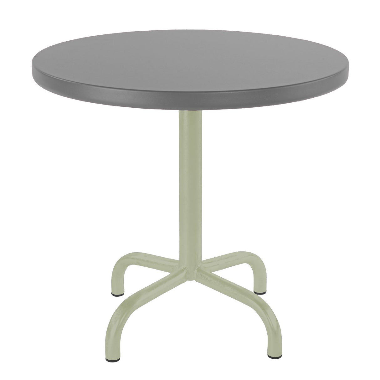 Schaffner Säntis Table d'appoint rabattable ronde Ø54cm Vert Pastel 64 Gris Argent 78