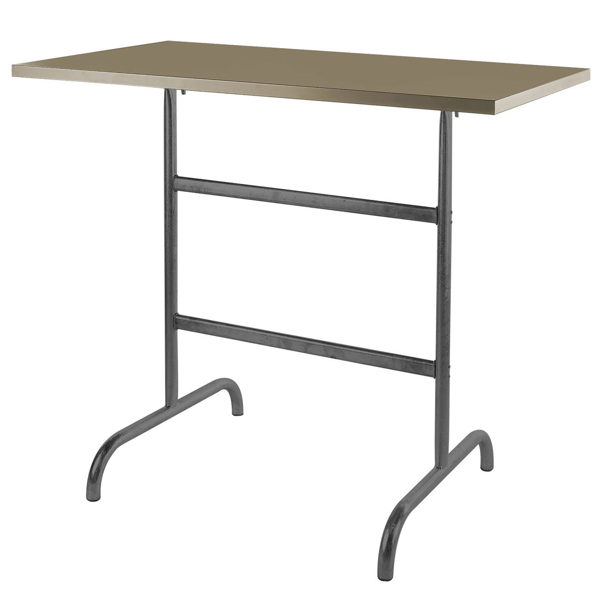 Schaffner Säntis Table haute rabattable 130x70cm Anthracite 77 Champagne 85