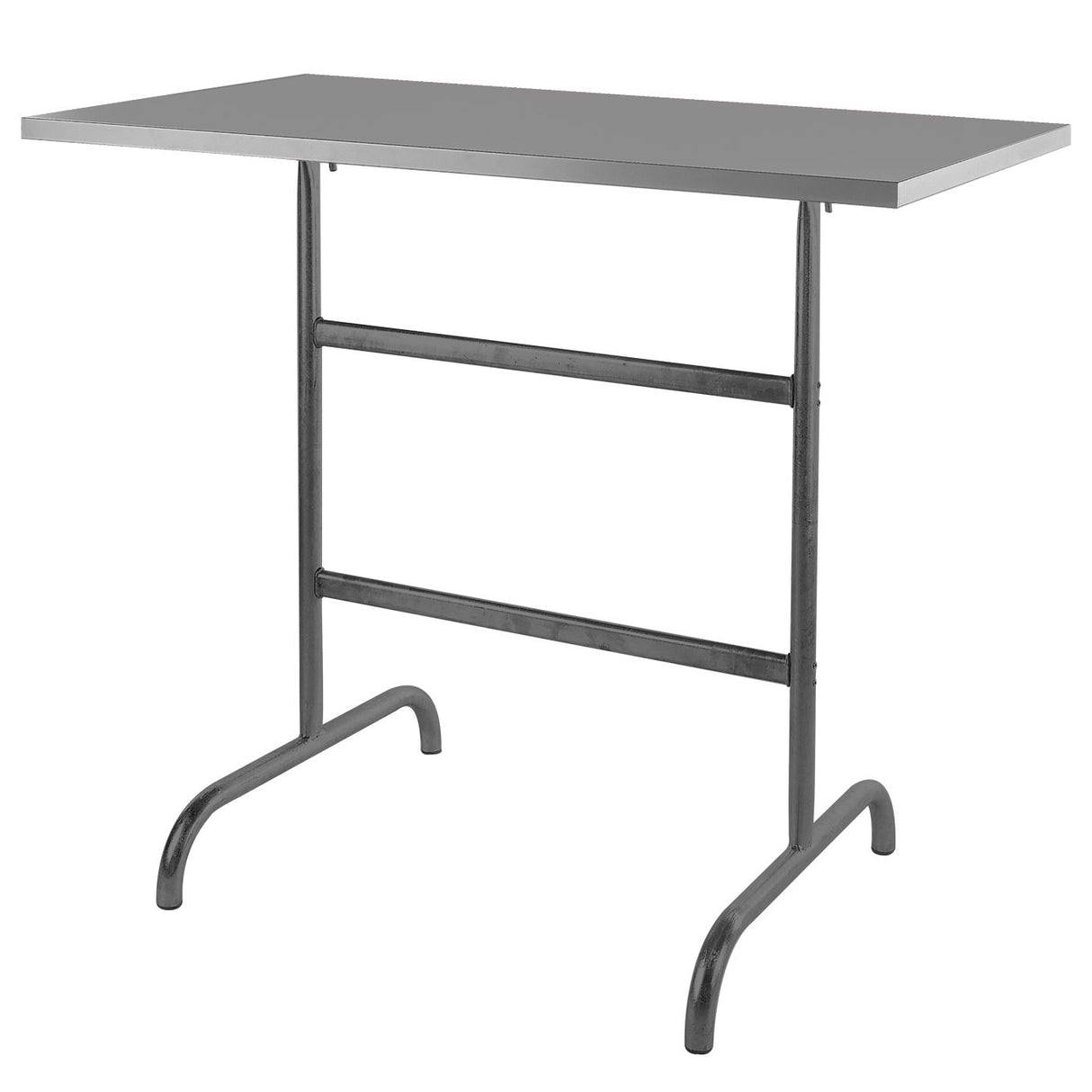 Schaffner Säntis Table haute rabattable 130x70cm Anthracite 77 Gris Argent 78
