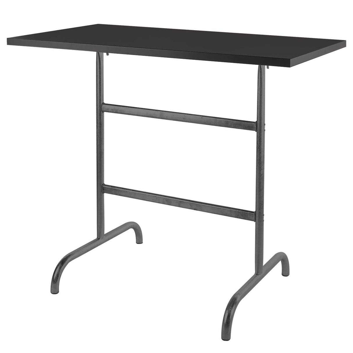 Schaffner Säntis Table haute rabattable 130x70cm Anthracite 77 Noir 91