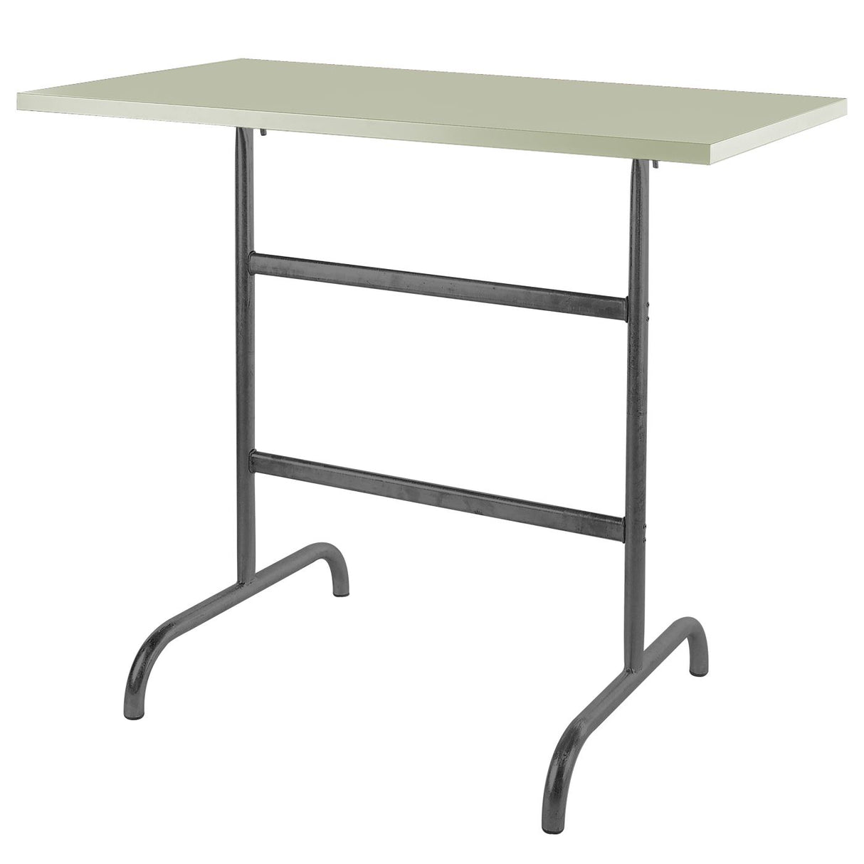 Schaffner Säntis Table haute rabattable 130x70cm Anthracite 77 Vert Pastel 64