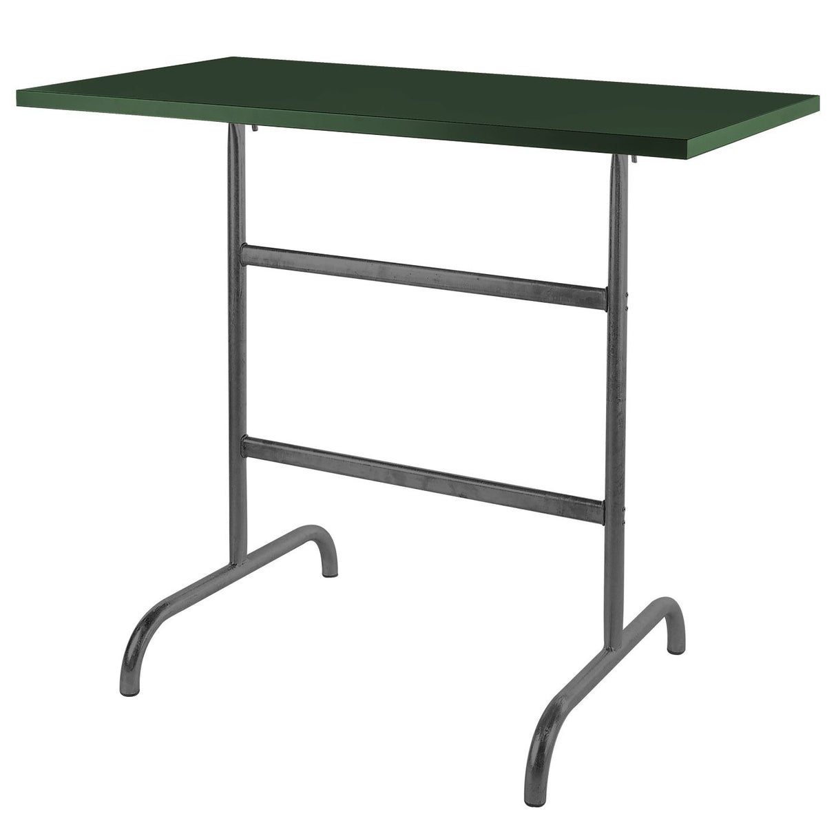 Schaffner Säntis Table haute rabattable 130x70cm Anthracite 77 Vert Sapin 66