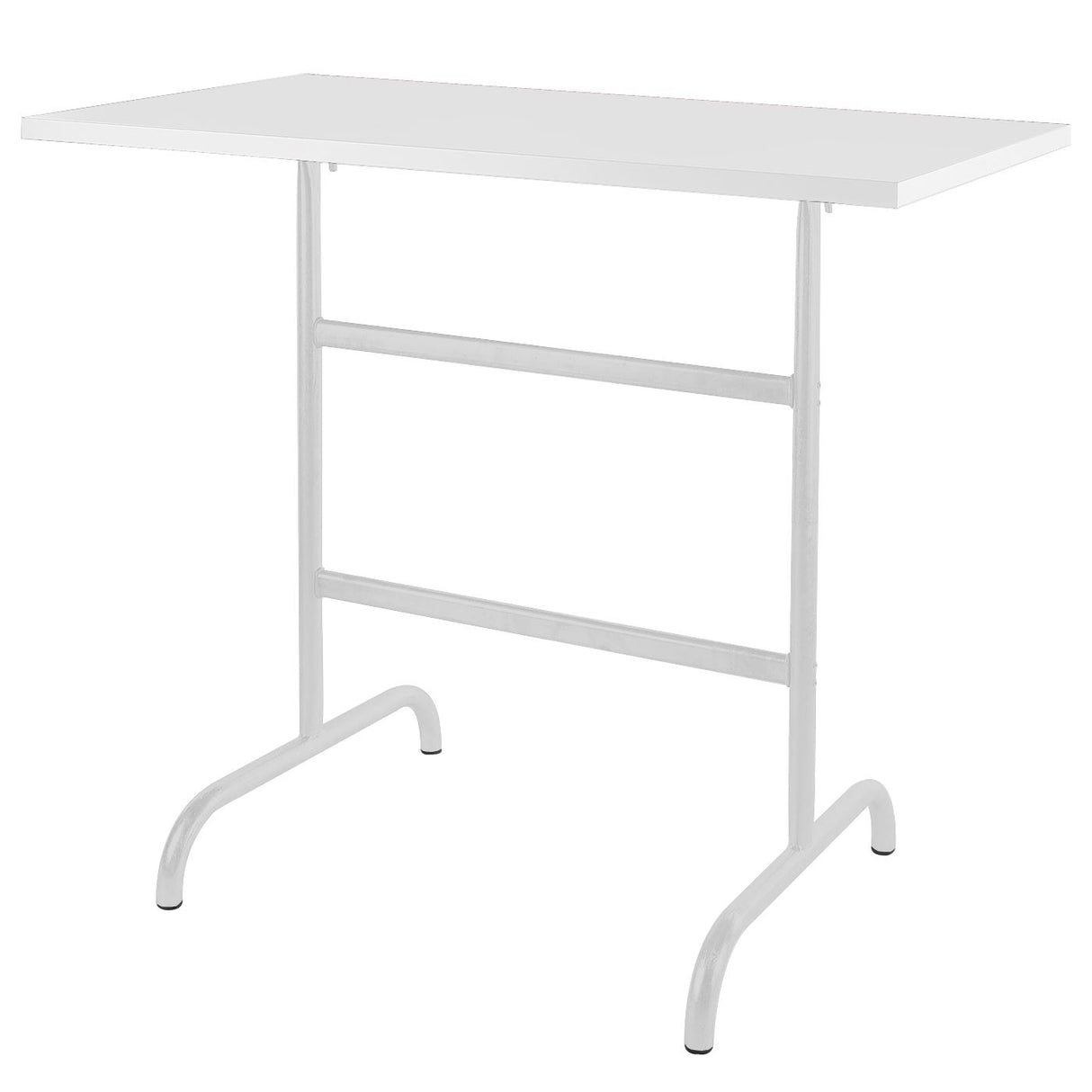 Schaffner Säntis Table haute rabattable 130x70cm Blanc 90 Blanc 90
