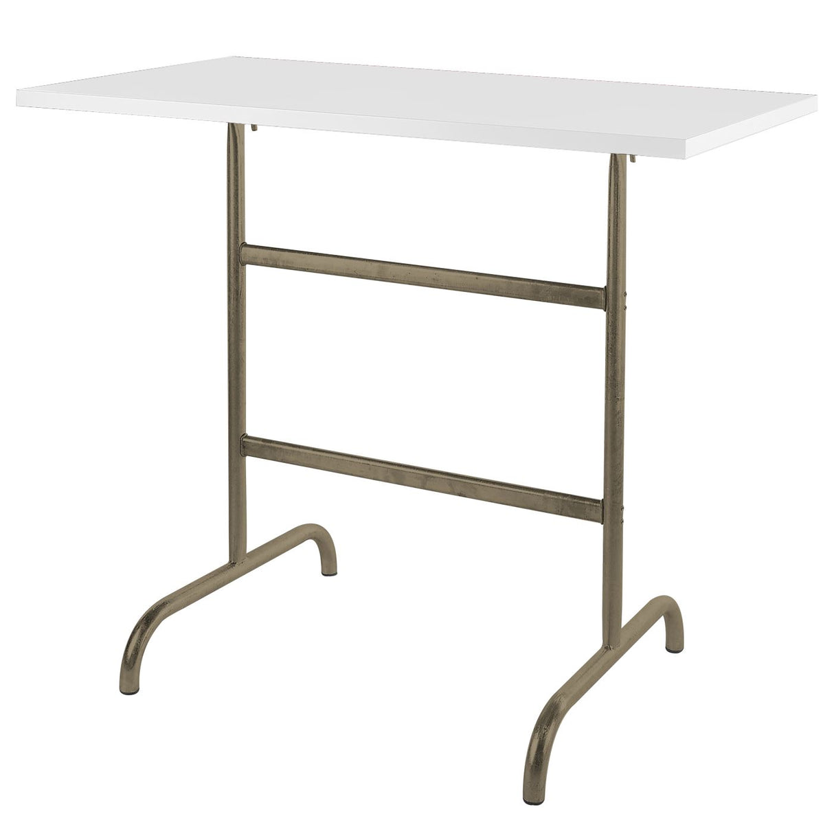 Schaffner Säntis Table haute rabattable 130x70cm Champagne 85 Blanc 90