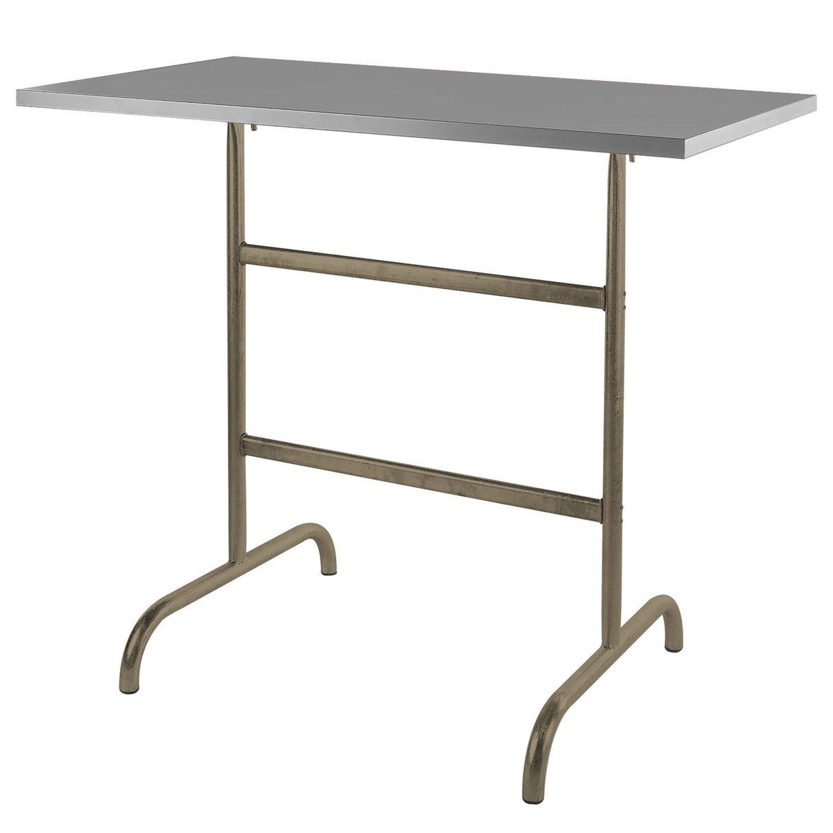 Schaffner Säntis Table haute rabattable 130x70cm Champagne 85 Gris Argent 78