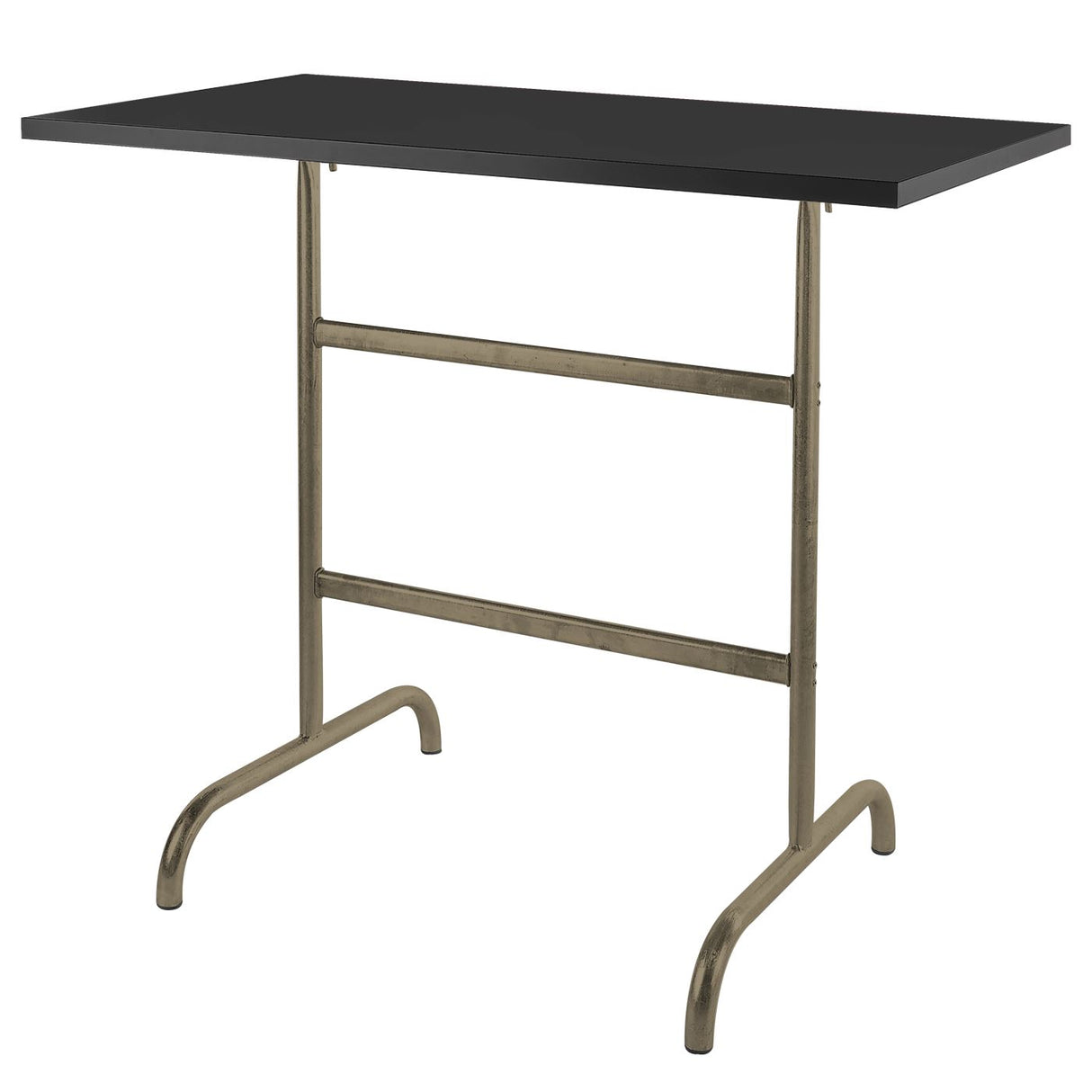 Schaffner Säntis Table haute rabattable 130x70cm Champagne 85 Noir 91