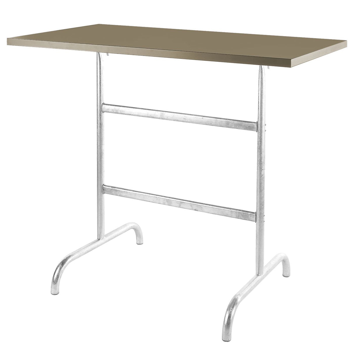 Schaffner Säntis Table haute rabattable 130x70cm Galvanisé à chaud 02 Champagne 85