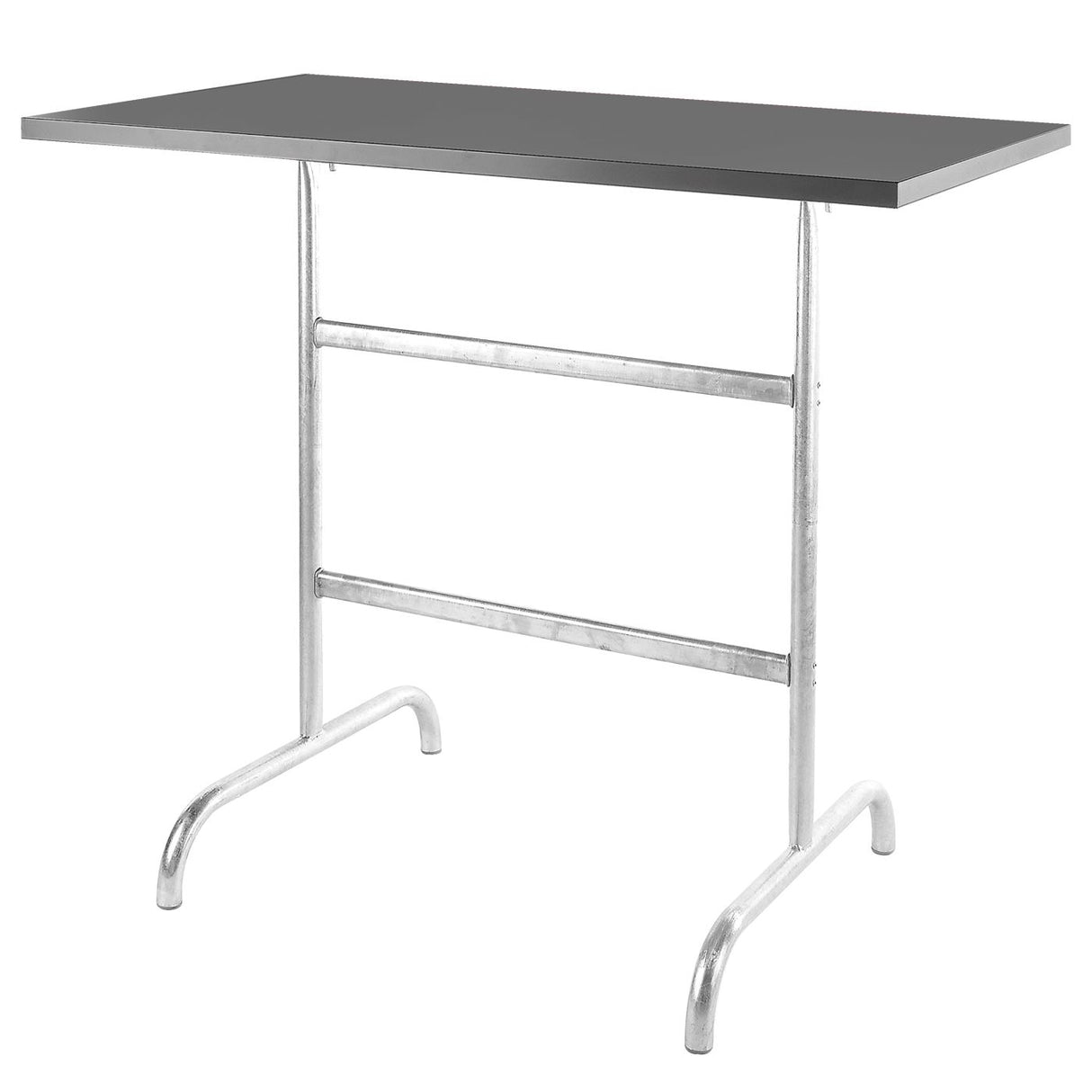 Schaffner Säntis Table haute rabattable 130x70cm Galvanisé à chaud 02 Graphite 73