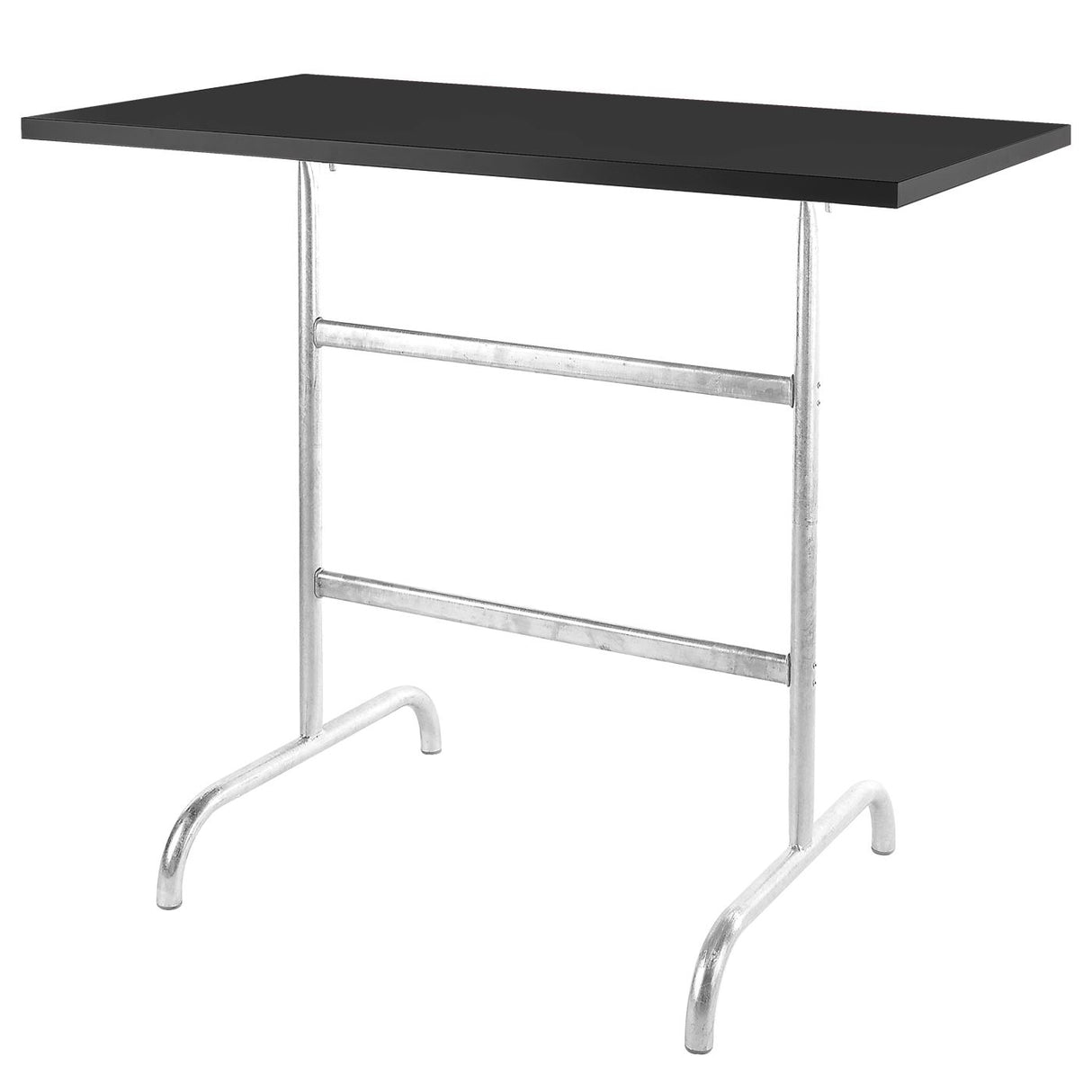Schaffner Säntis Table haute rabattable 130x70cm Galvanisé à chaud 02 Noir 91