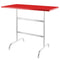 Schaffner Säntis Table haute rabattable 130x70cm Galvanisé à chaud 02 Rouge 30 