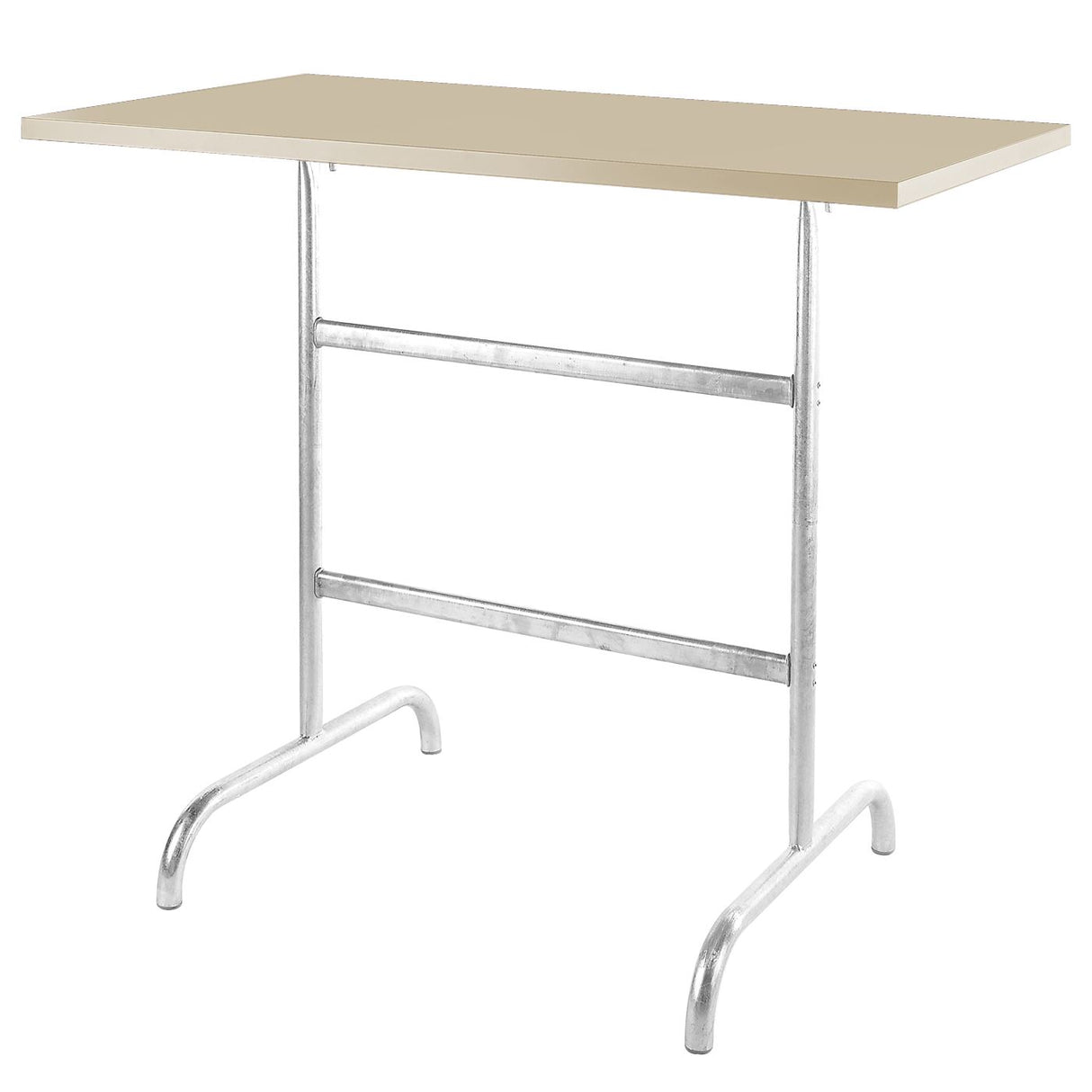 Schaffner Säntis Table haute rabattable 130x70cm Galvanisé à chaud 02 Sable Pastel 15