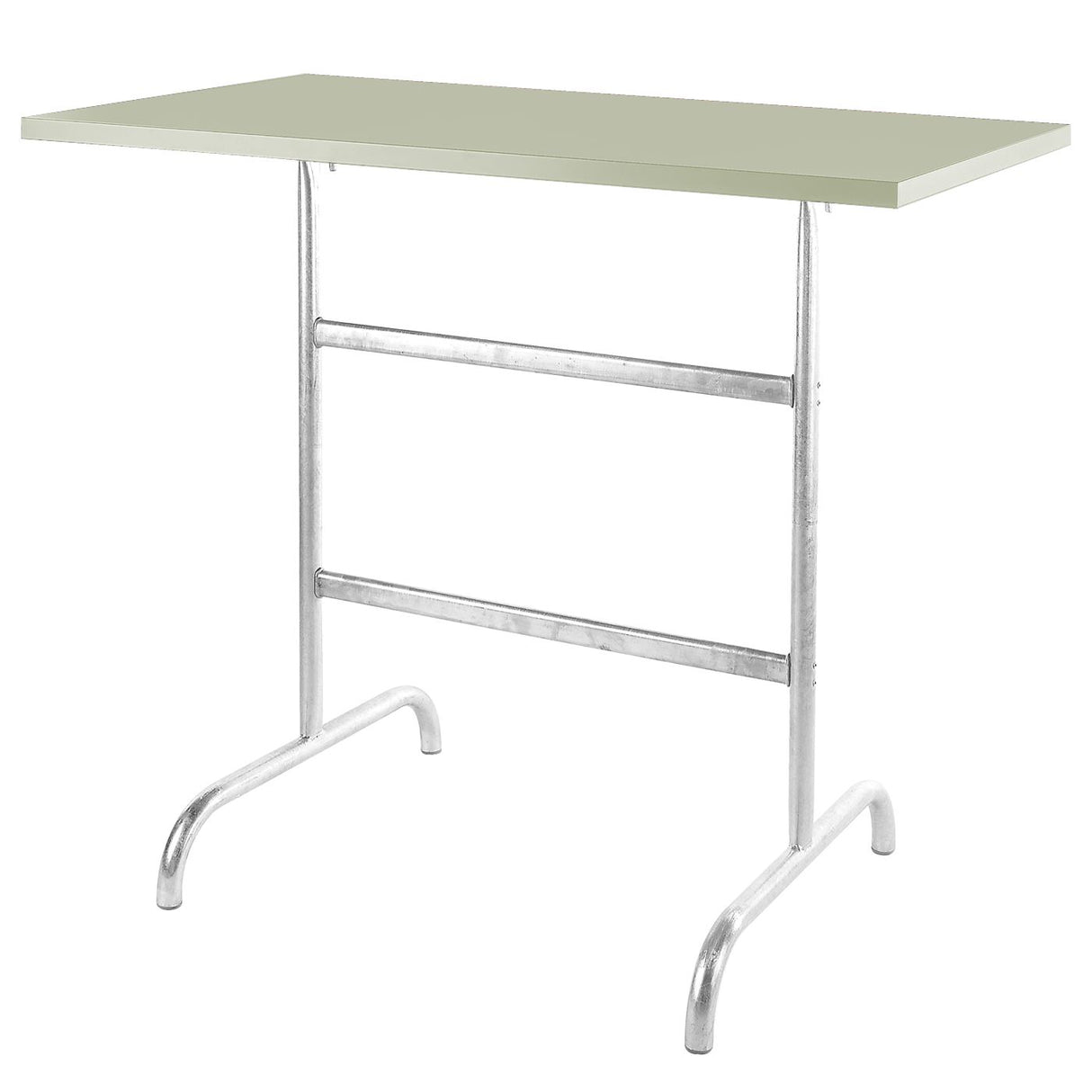 Schaffner Säntis Table haute rabattable 130x70cm Galvanisé à chaud 02 Vert Pastel 64