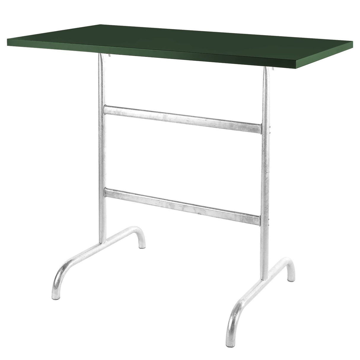 Schaffner Säntis Table haute rabattable 130x70cm Galvanisé à chaud 02 Vert Sapin 66