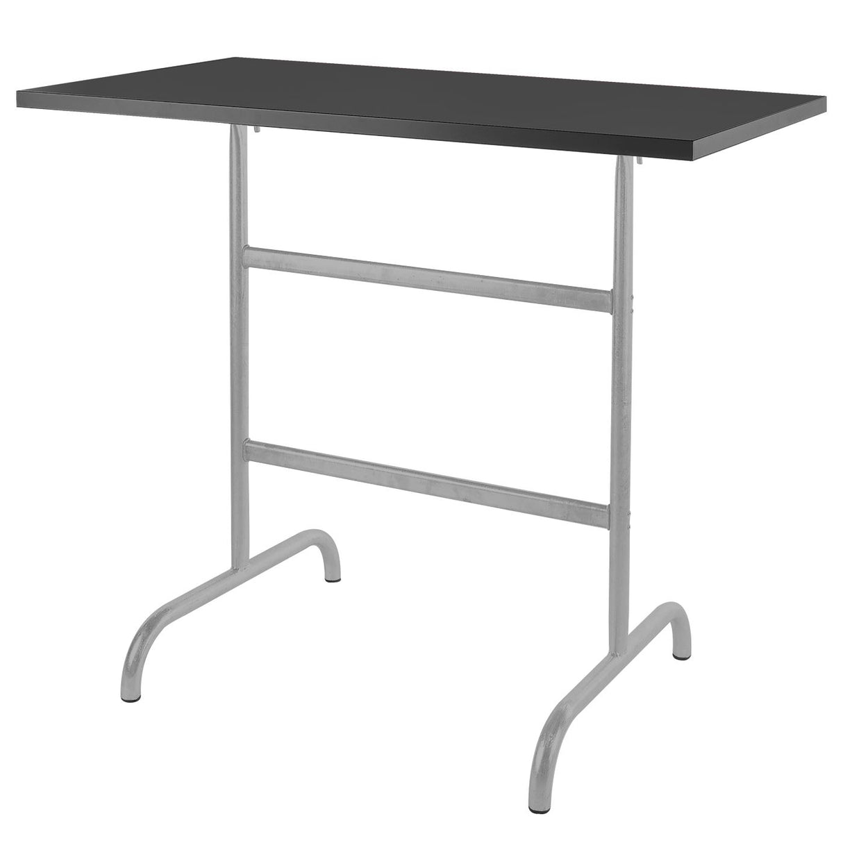 Schaffner Säntis Table haute rabattable 130x70cm Gris Argent 78 Anthracite 77
