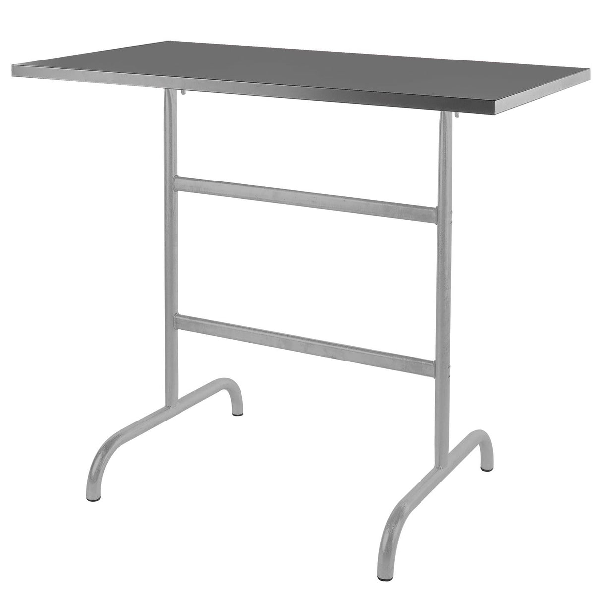Schaffner Säntis Table haute rabattable 130x70cm Gris Argent 78 Graphite 73