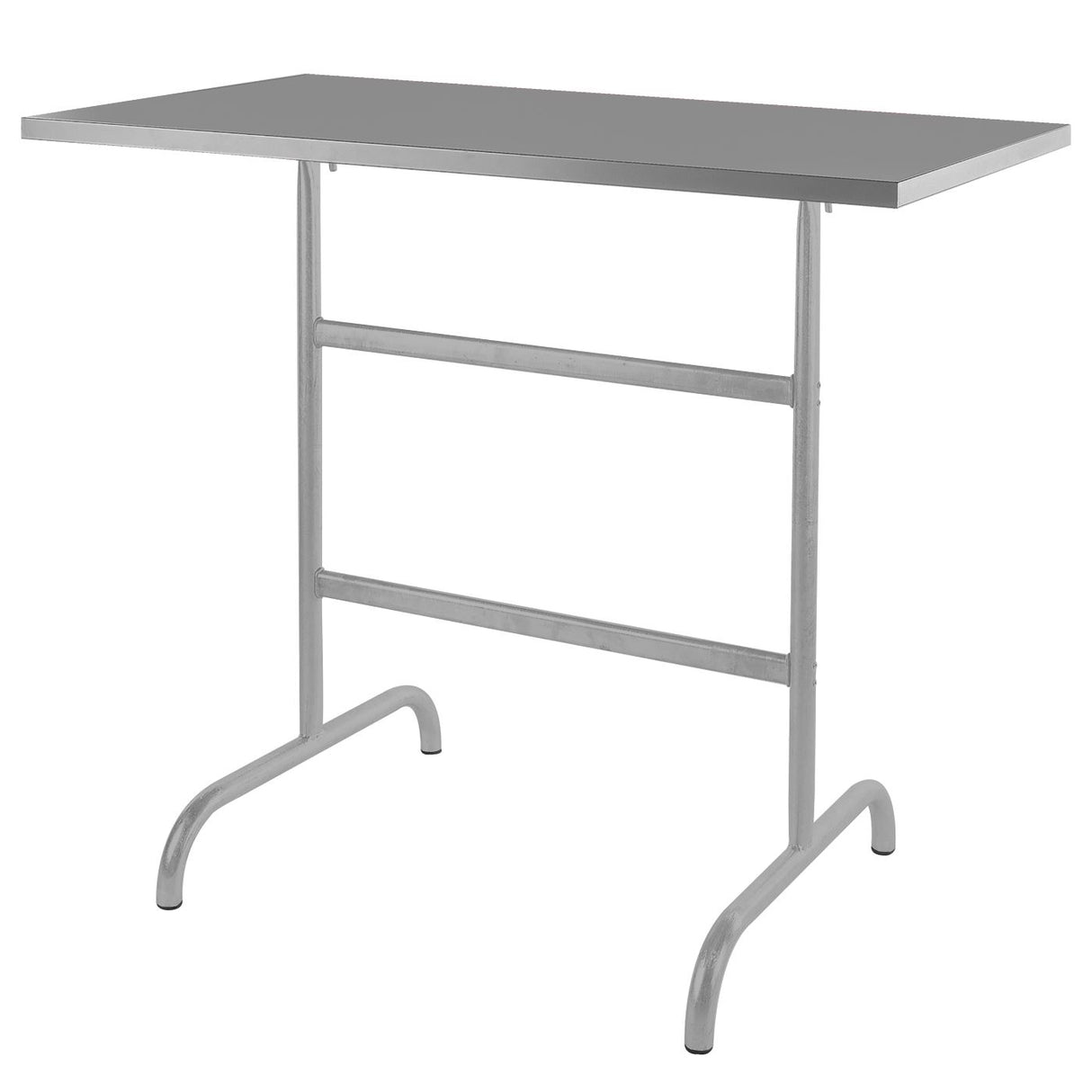 Schaffner Säntis Table haute rabattable 130x70cm Gris Argent 78 Gris Argent 78