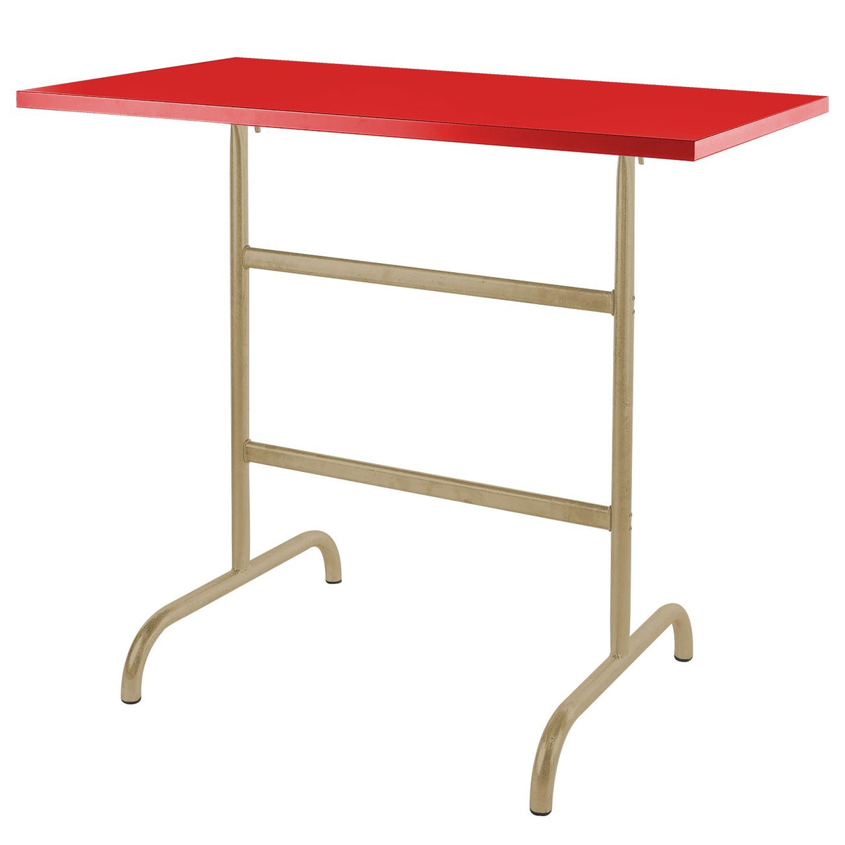 Schaffner Säntis Table haute rabattable 130x70cm Marron Pastel 83 Rouge 30