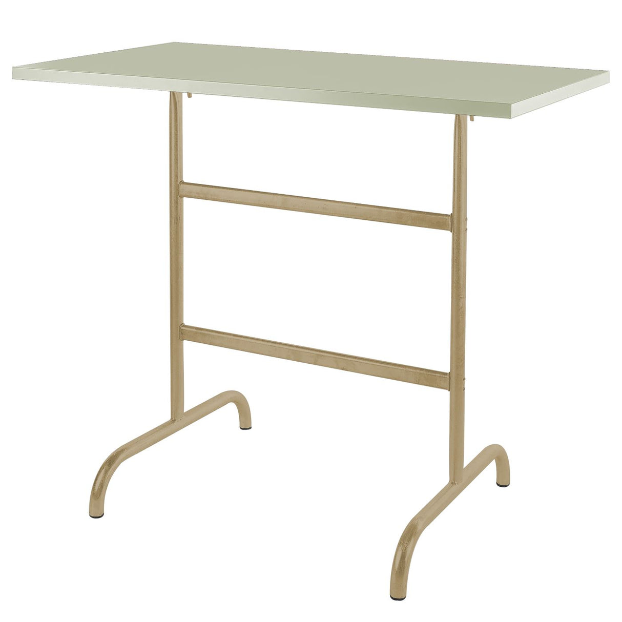 Schaffner Säntis Table haute rabattable 130x70cm Marron Pastel 83 Vert Pastel 64