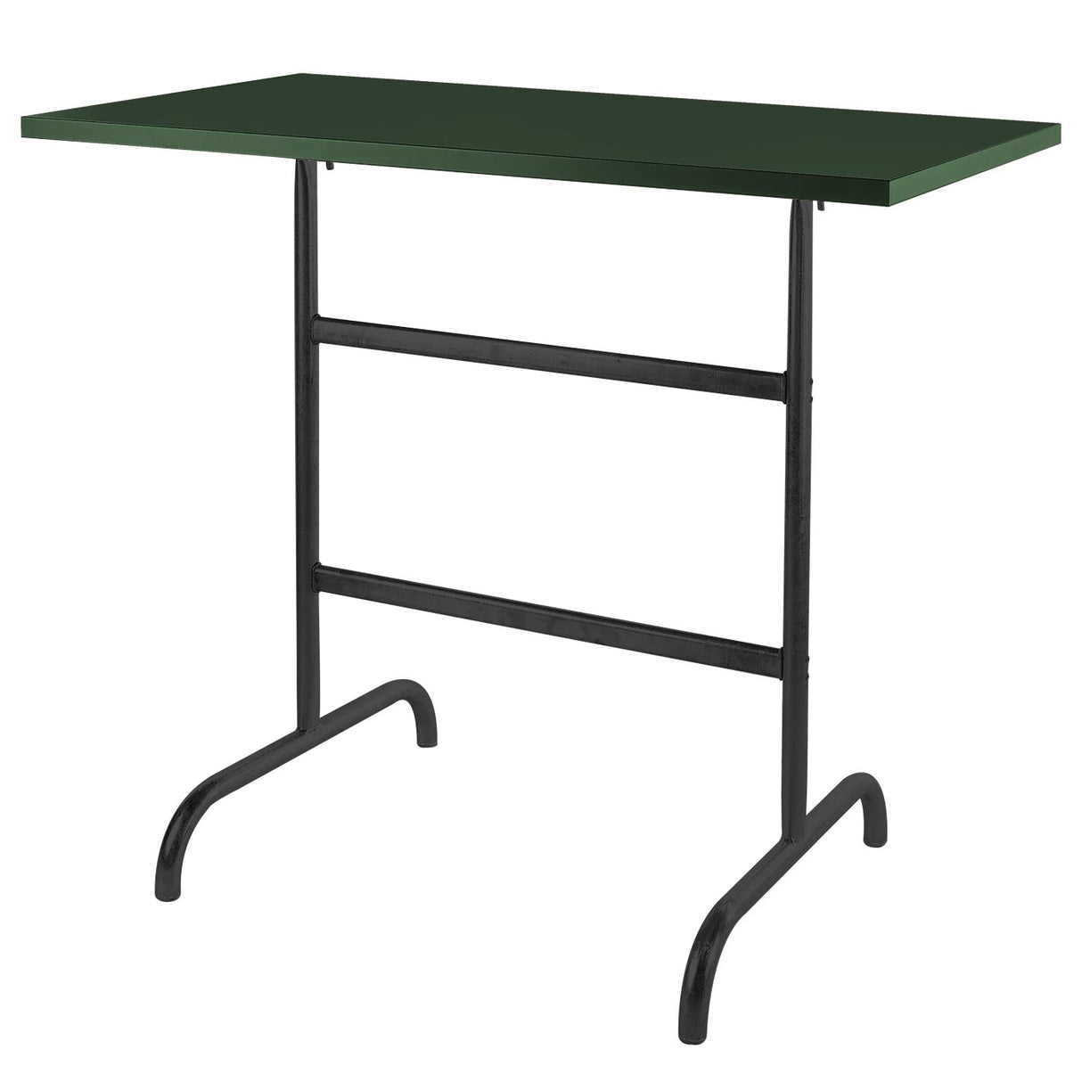 Schaffner Säntis Table haute rabattable 130x70cm Noir 91 Vert Sapin 66