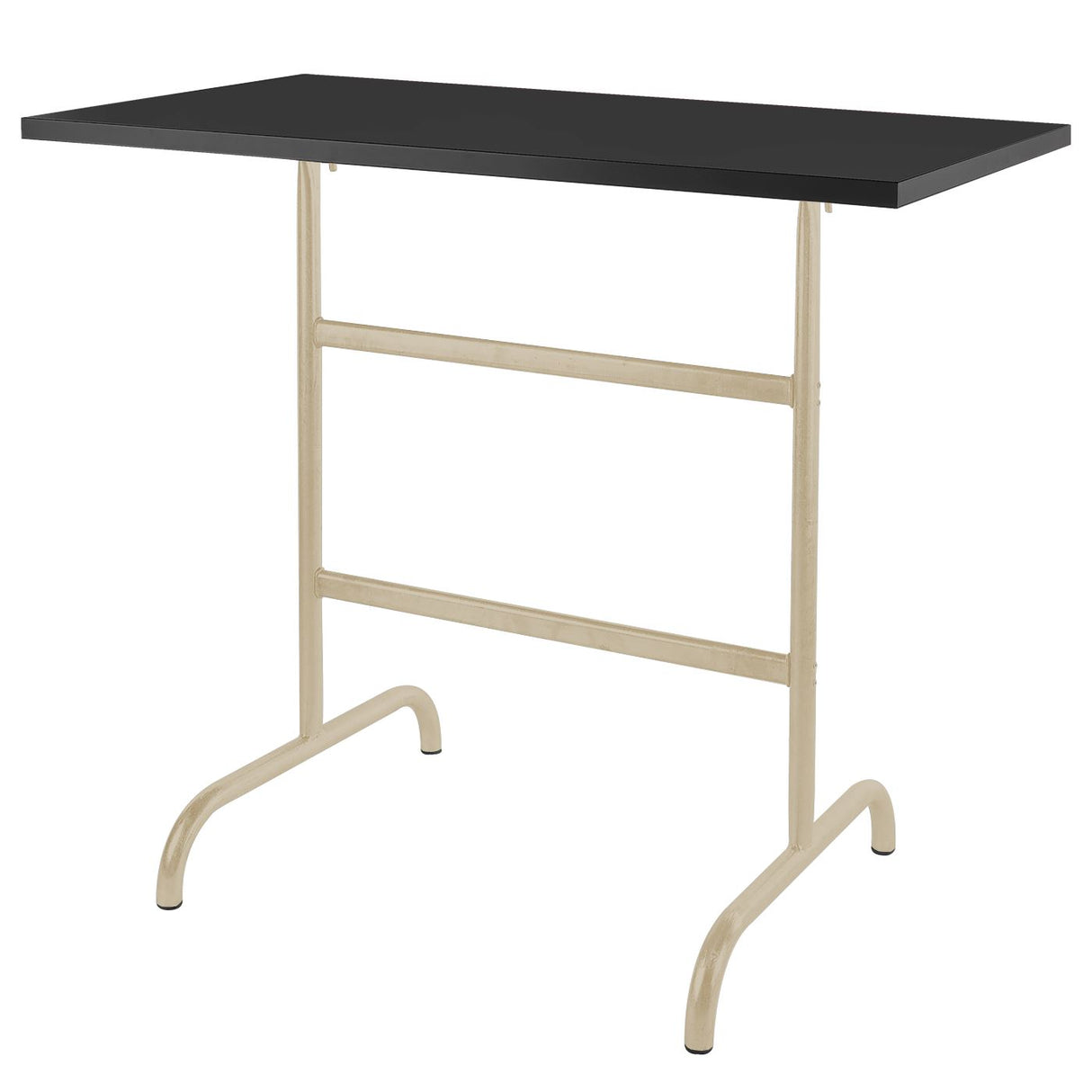 Schaffner Säntis Table haute rabattable 130x70cm Sable Pastel 15 Noir 91