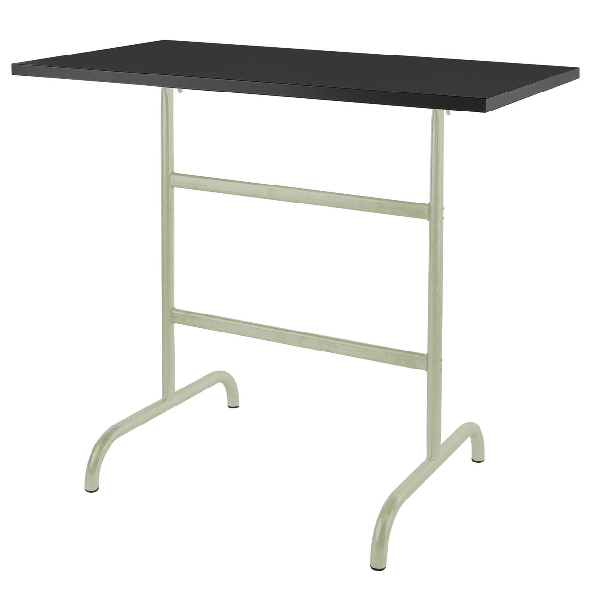 Schaffner Säntis Table haute rabattable 130x70cm Vert Pastel 64 Noir 91