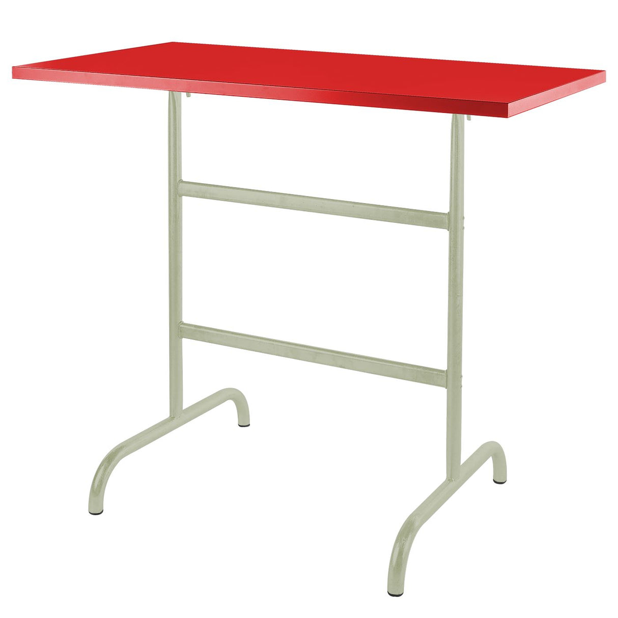 Schaffner Säntis Table haute rabattable 130x70cm Vert Pastel 64 Rouge 30