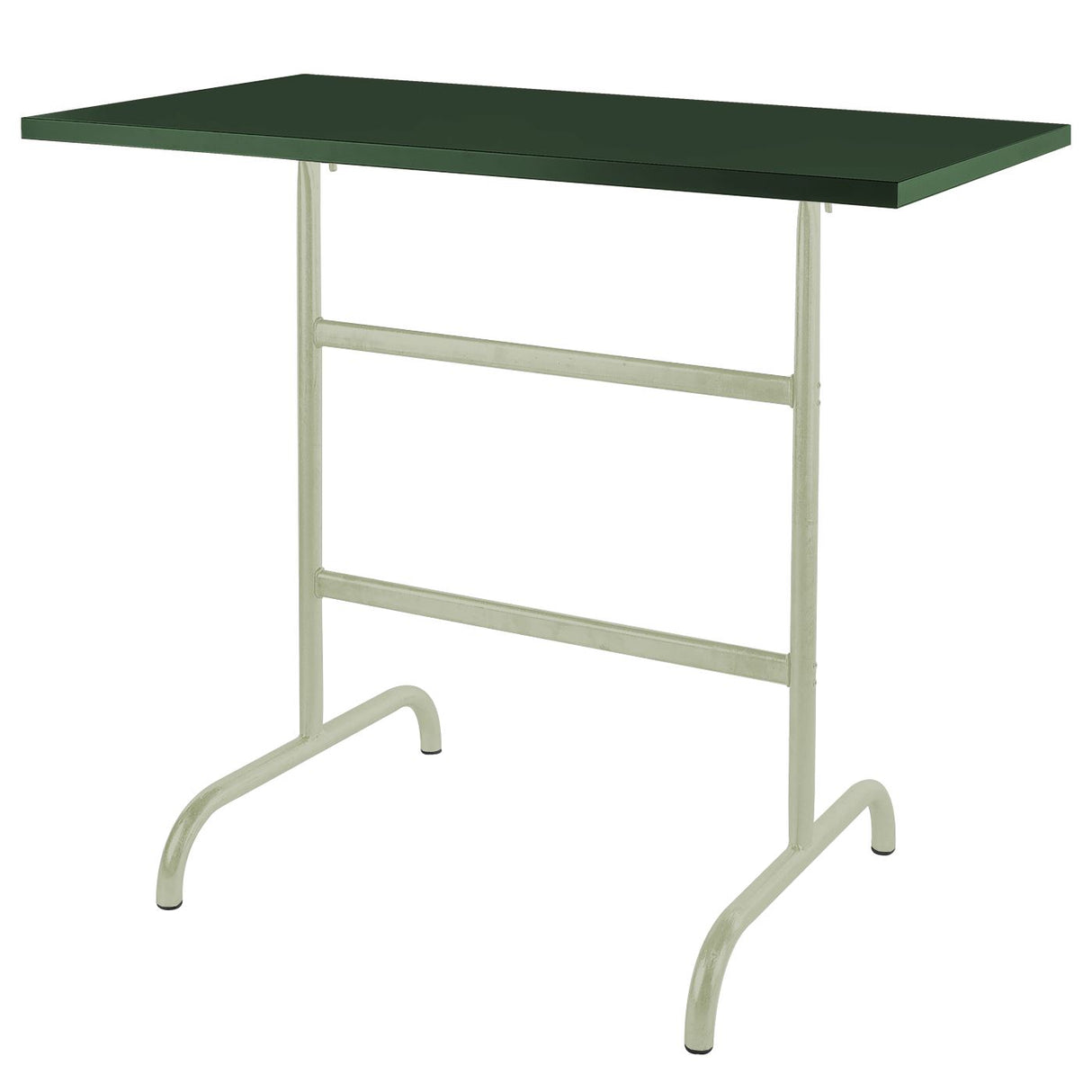 Schaffner Säntis Table haute rabattable 130x70cm Vert Pastel 64 Vert Sapin 66