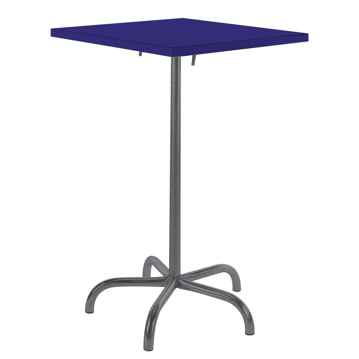 Schaffner Säntis Table haute rabattable 70x70cm Anthracite 77 Bleu 53