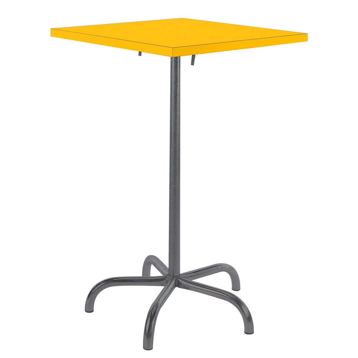 Schaffner Säntis Table haute rabattable 70x70cm Anthracite 77 Jaune 11