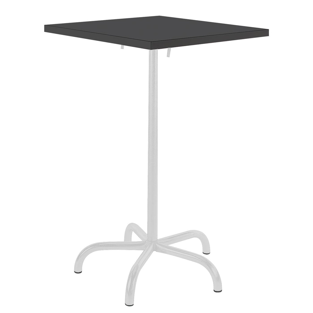 Schaffner Säntis Table haute rabattable 70x70cm Blanc 90 Anthracite 77