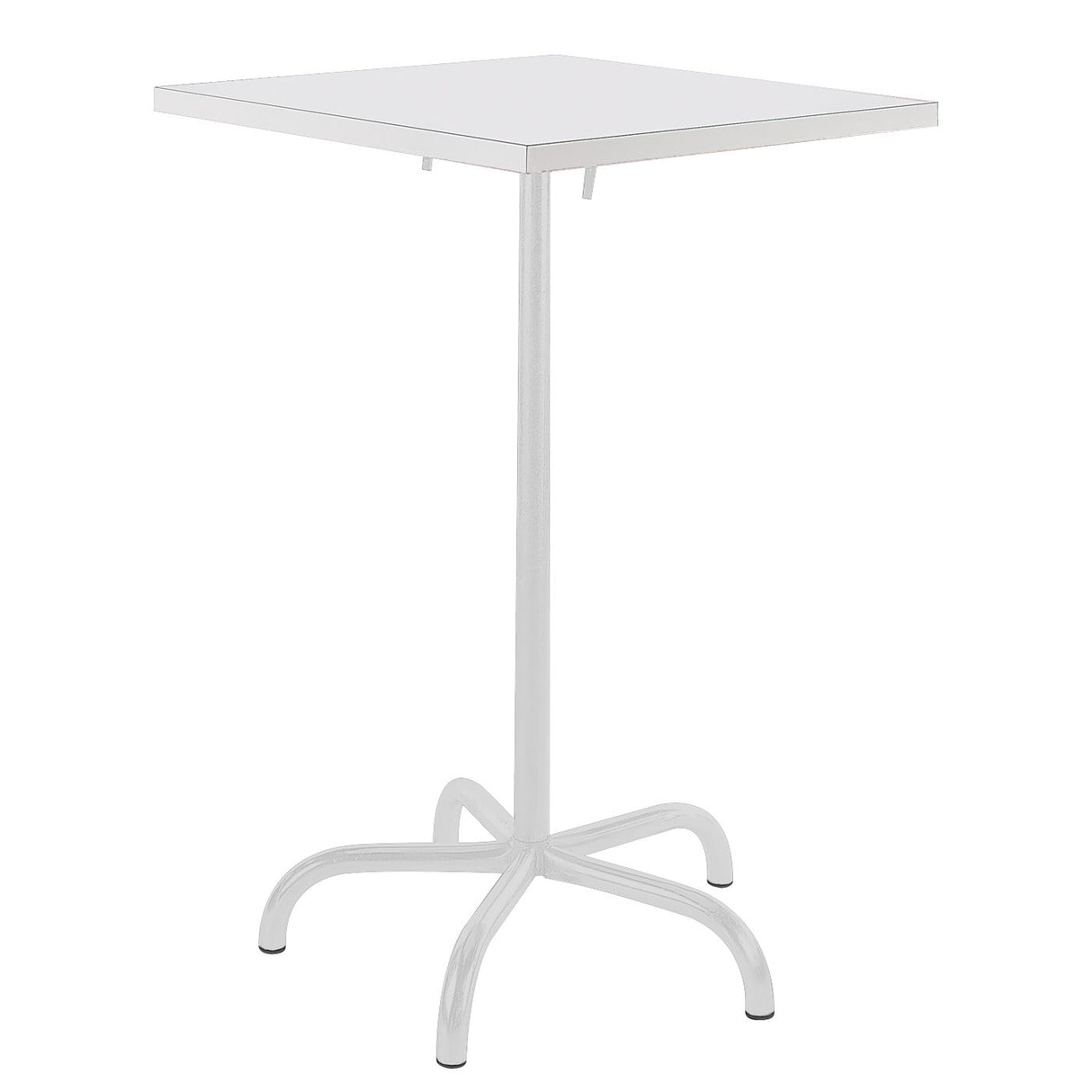 Schaffner Säntis Table haute rabattable 70x70cm Blanc 90 Blanc 90