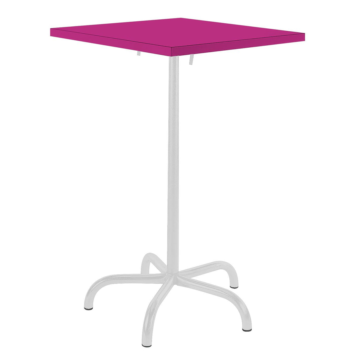 Schaffner Säntis Table haute rabattable 70x70cm Blanc 90 Rose 41