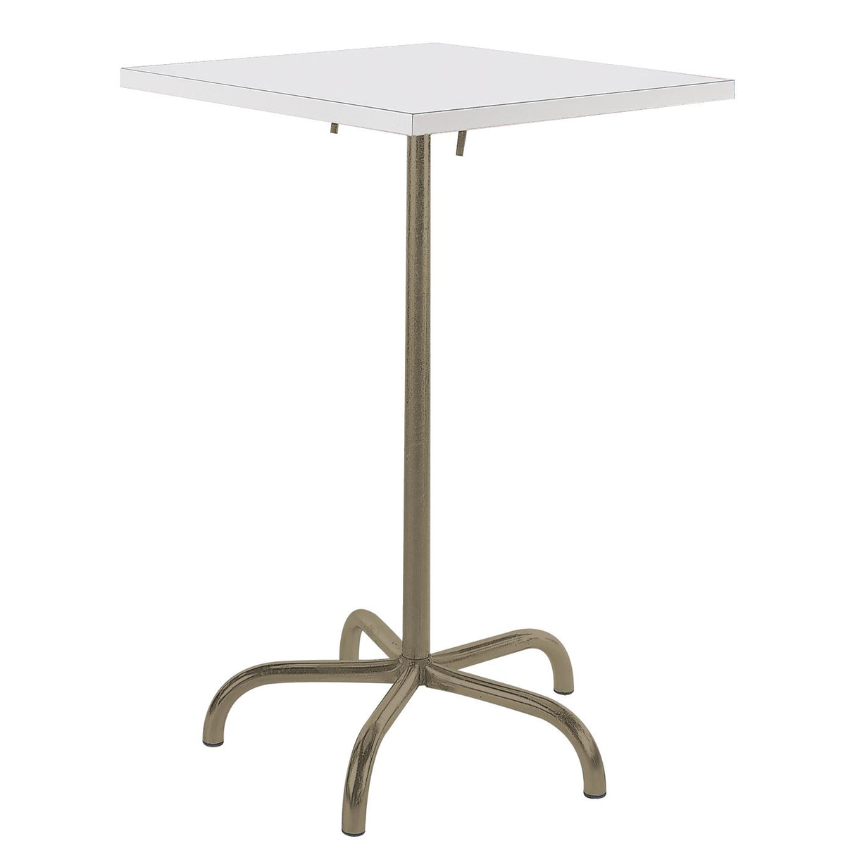 Schaffner Säntis Table haute rabattable 70x70cm Champagne 85 Blanc 90