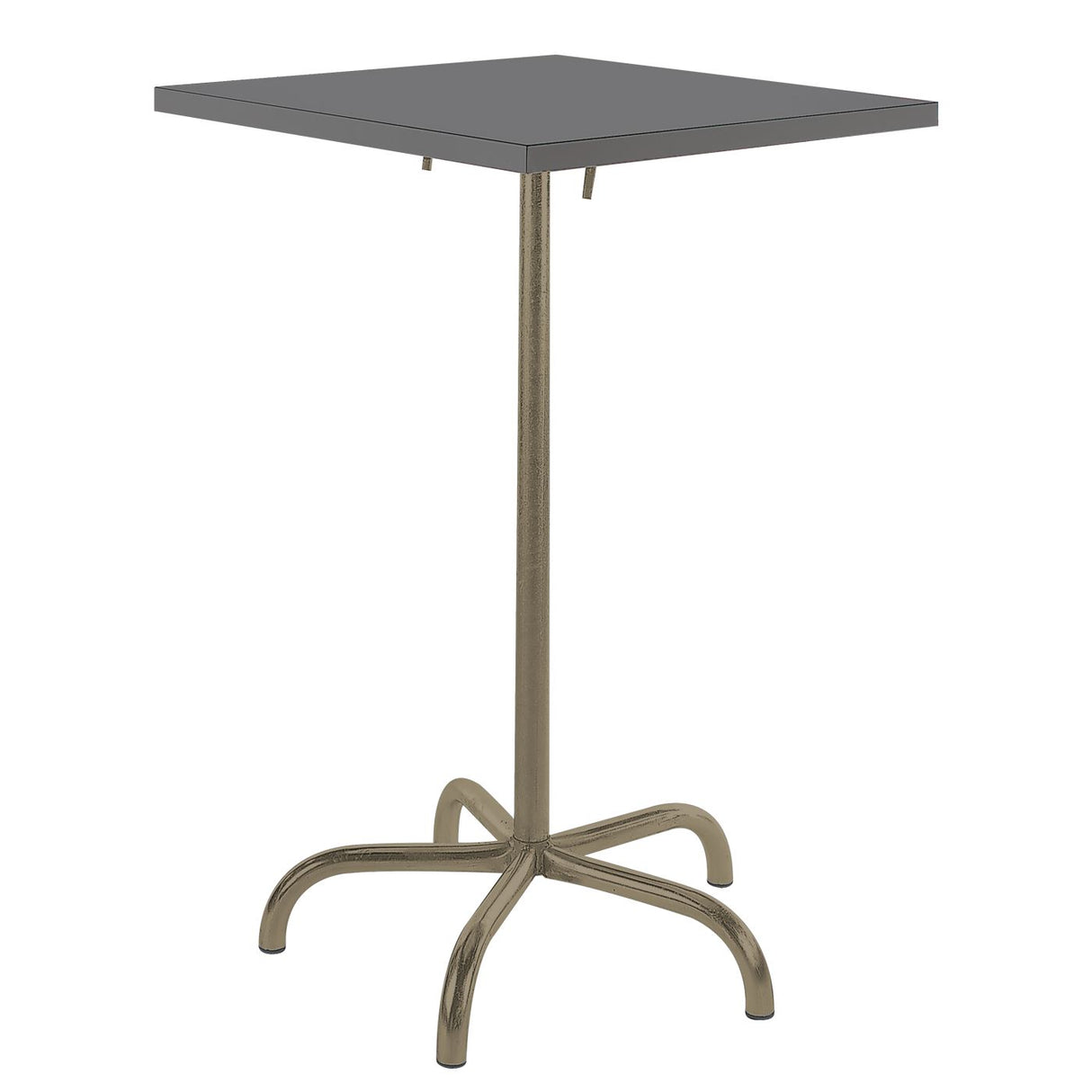 Schaffner Säntis Table haute rabattable 70x70cm Champagne 85 Graphite 73