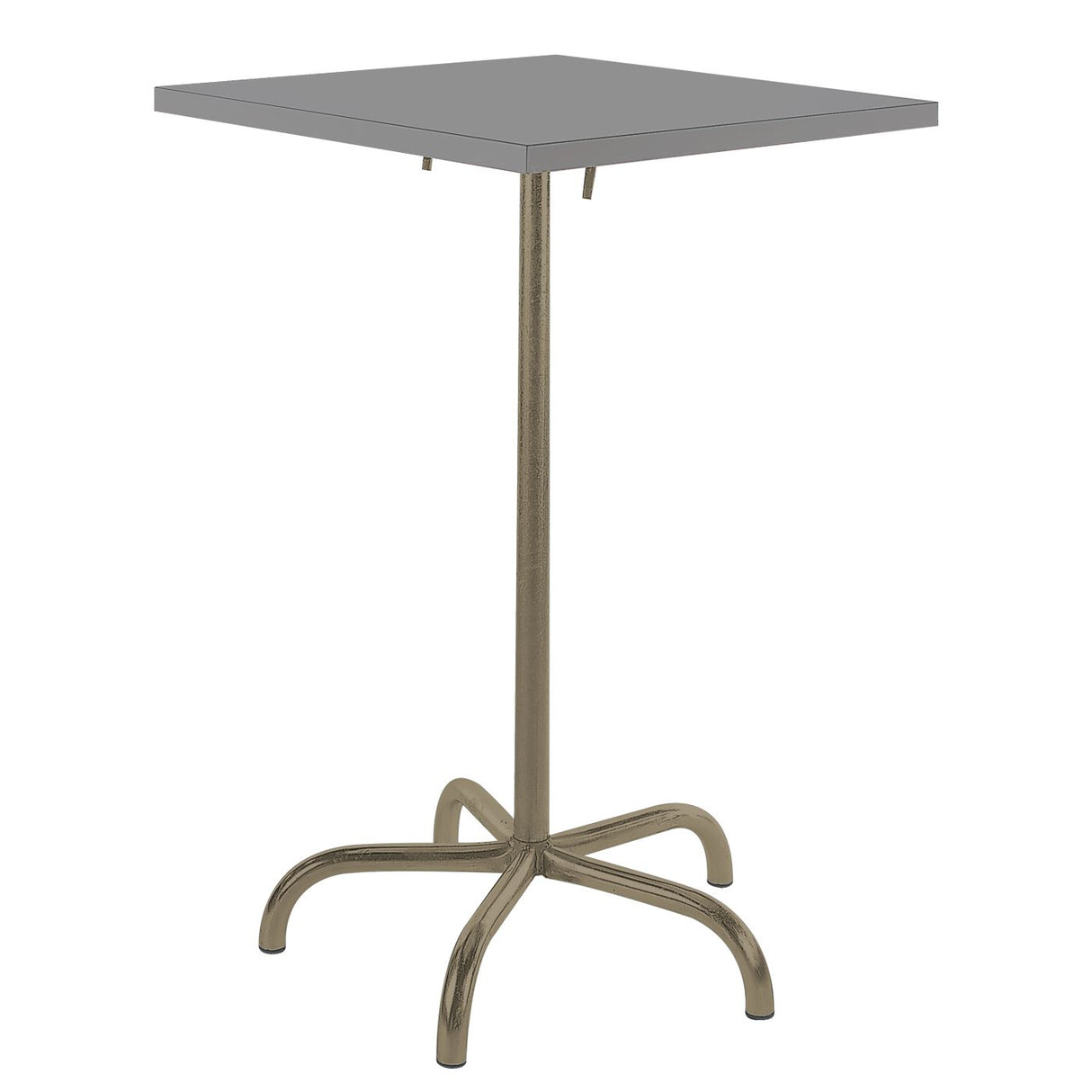 Schaffner Säntis Table haute rabattable 70x70cm Champagne 85 Gris Argent 78