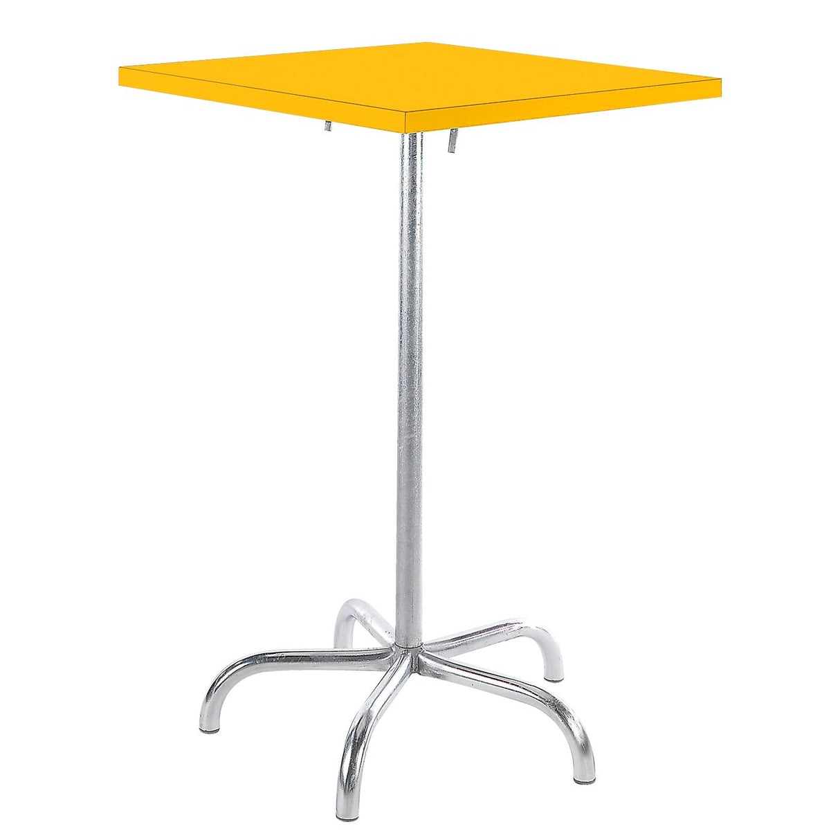 Schaffner Säntis Table haute rabattable 70x70cm Galvanisé à chaud 02 Jaune 11