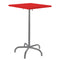 Schaffner Säntis Table haute rabattable 70x70cm Graphite 73 Rouge 30 