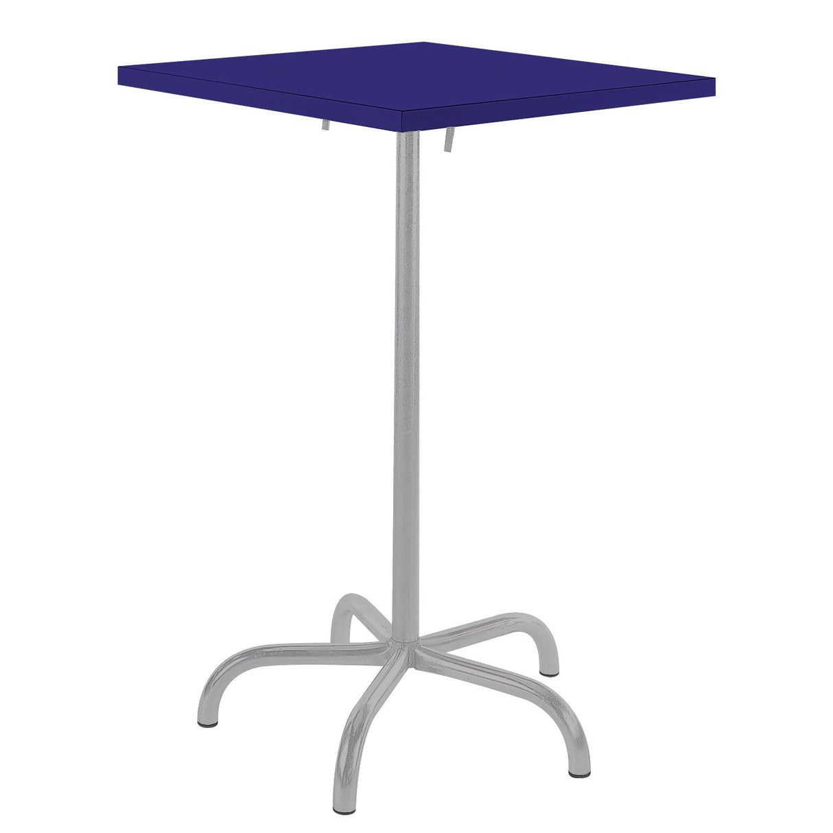 Schaffner Säntis Table haute rabattable 70x70cm Gris Argent 78 Bleu 53