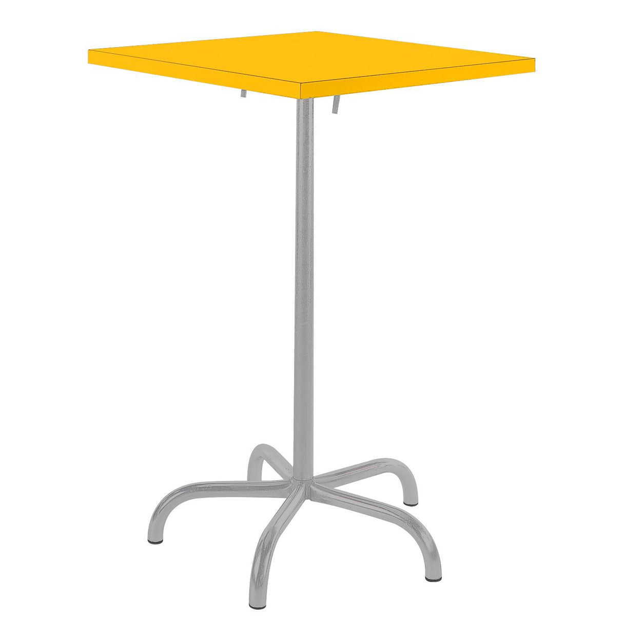 Schaffner Säntis Table haute rabattable 70x70cm Gris Argent 78 Jaune 11