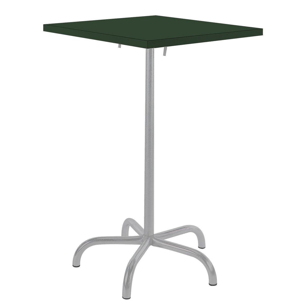 Schaffner Säntis Table haute rabattable 70x70cm Gris Argent 78 Vert Sapin 66