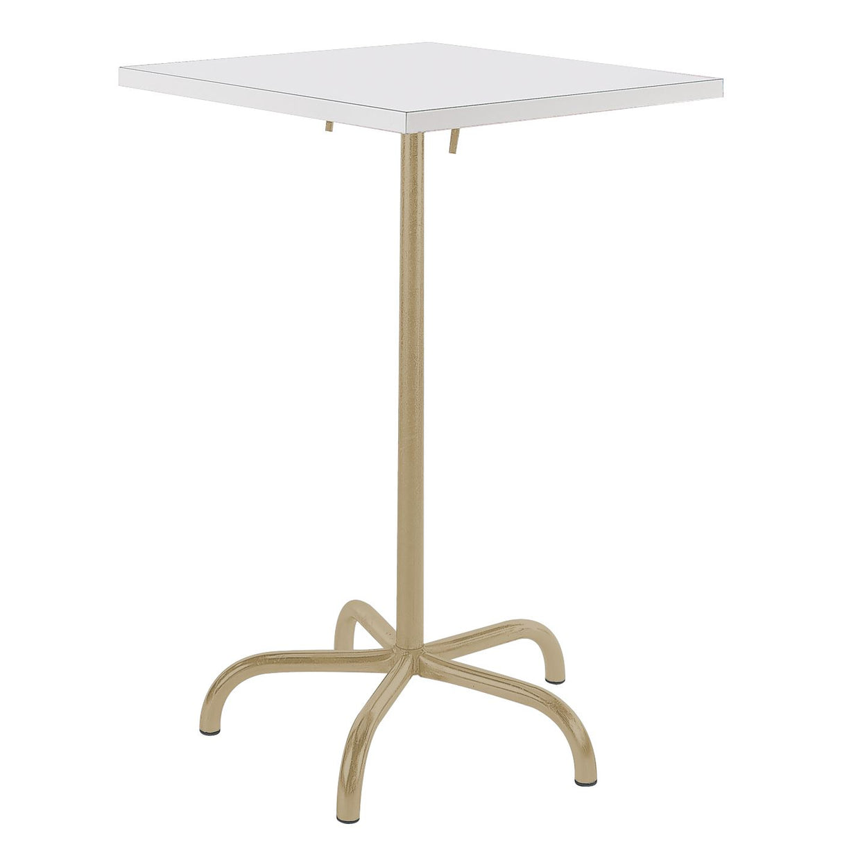 Schaffner Säntis Table haute rabattable 70x70cm Marron Pastel 83 Blanc 90