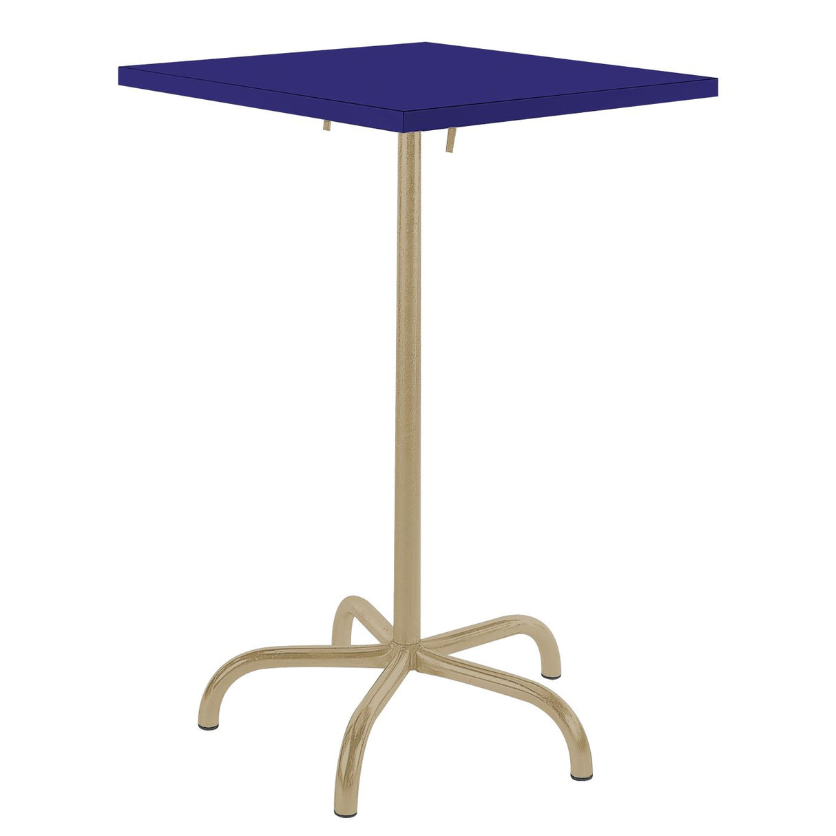 Schaffner Säntis Table haute rabattable 70x70cm Marron Pastel 83 Bleu 53
