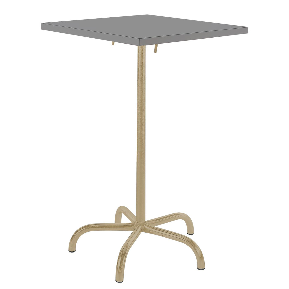 Schaffner Säntis Table haute rabattable 70x70cm Marron Pastel 83 Gris Argent 78