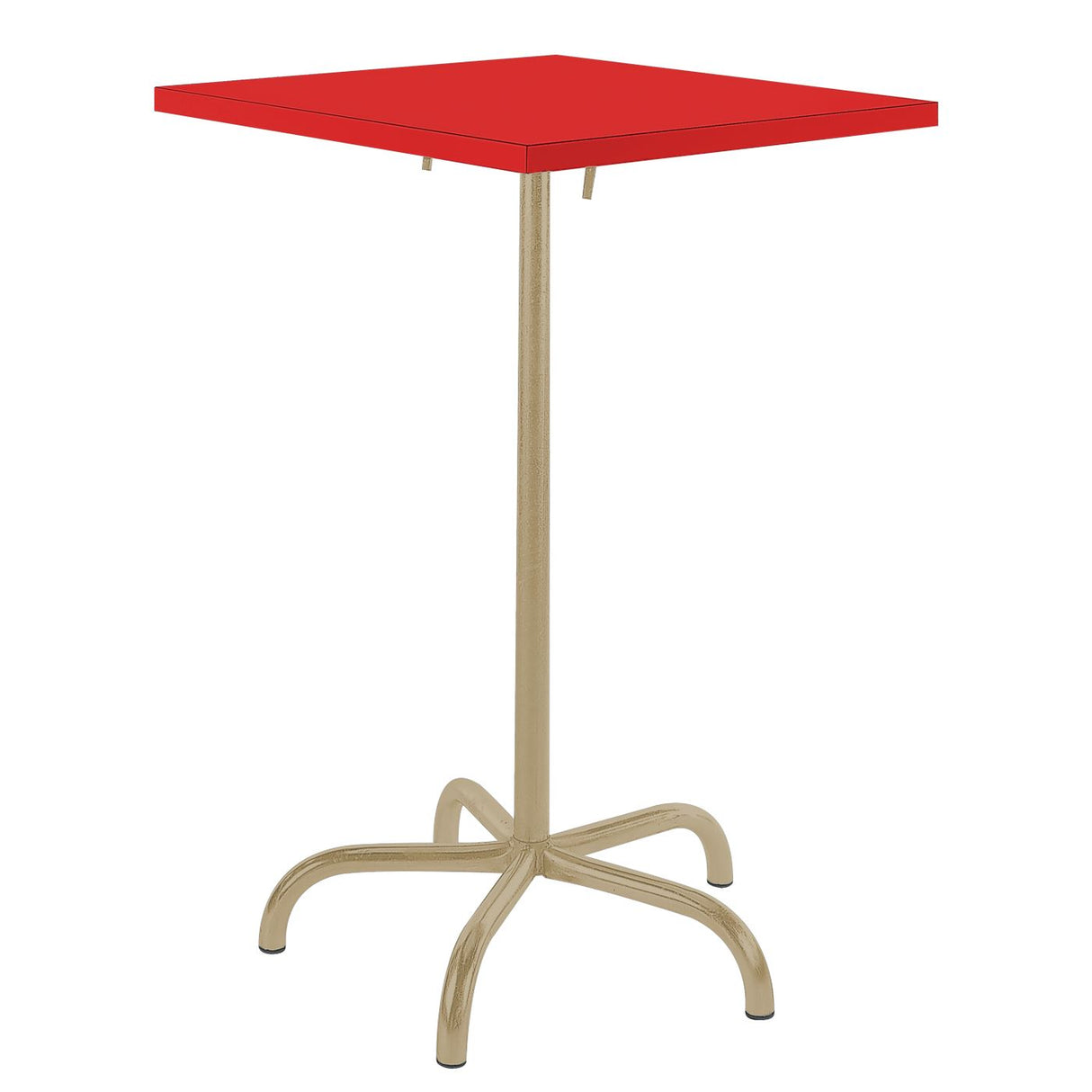 Schaffner Säntis Table haute rabattable 70x70cm Marron Pastel 83 Rouge 30