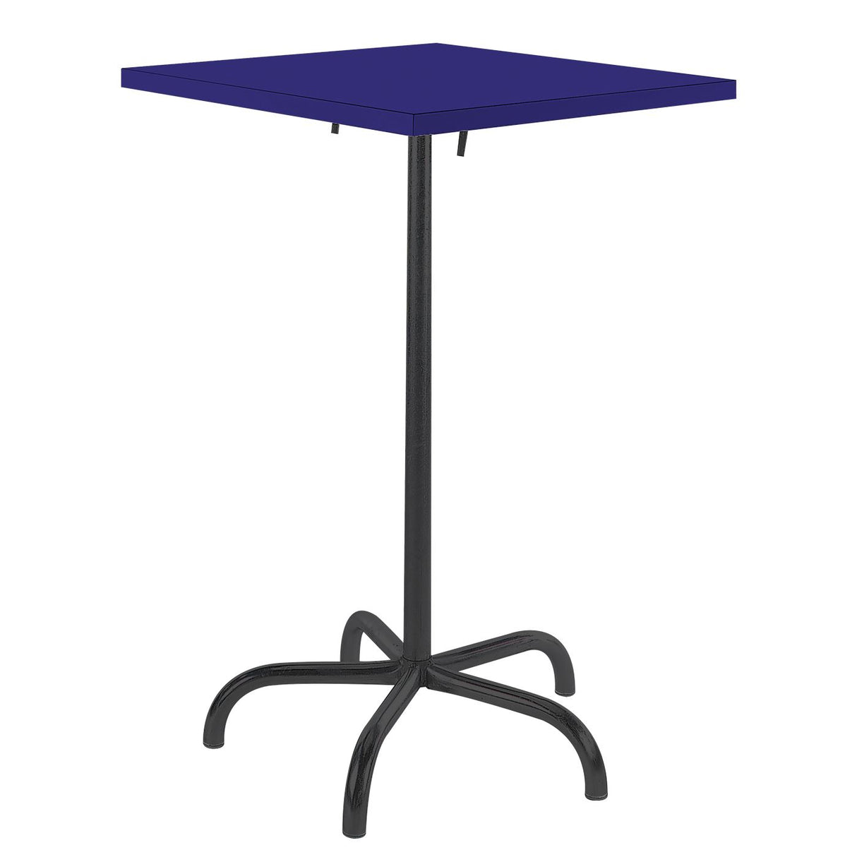 Schaffner Säntis Table haute rabattable 70x70cm Noir 91 Bleu 53