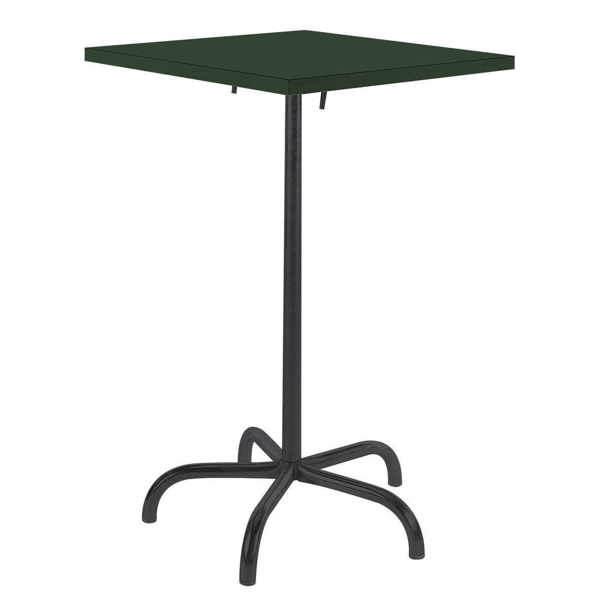 Schaffner Säntis Table haute rabattable 70x70cm Noir 91 Vert Sapin 66