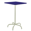 Schaffner Säntis Table haute rabattable 70x70cm Vert Pastel 64 Bleu 53 